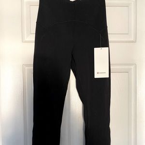 Lululemon Unlimit High Rise 25” Black Tights, Sz 6
